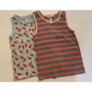 MATILDA Jane Tank Top Bundle Girls Watermelons Popsicles and Pink Grey Stripes